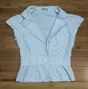 Blazer top shirt sleeve